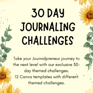 30-Day Journaling Challenge Templates Pack